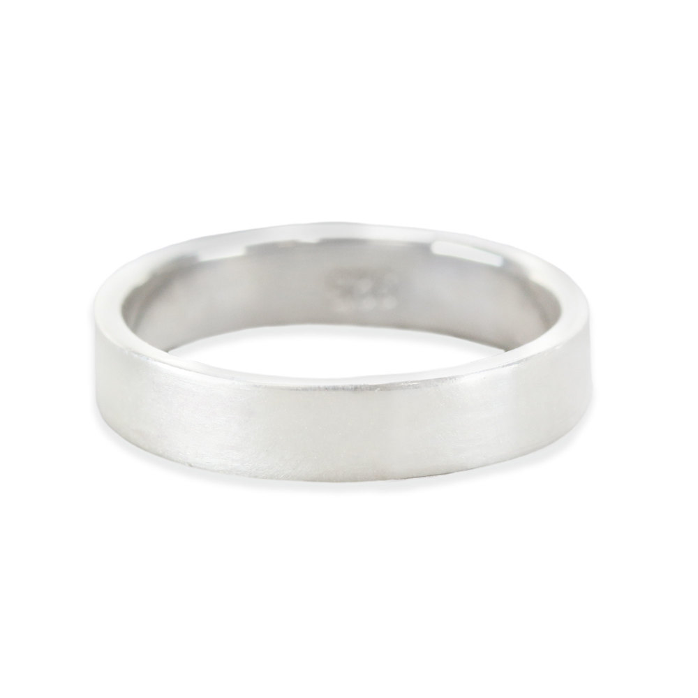 Metal Stamping Blanks Sterling Silver Ring Stamping Blank, 4mm Wide, SIZE 8, *PLEASE READ PRODUCT NOTE